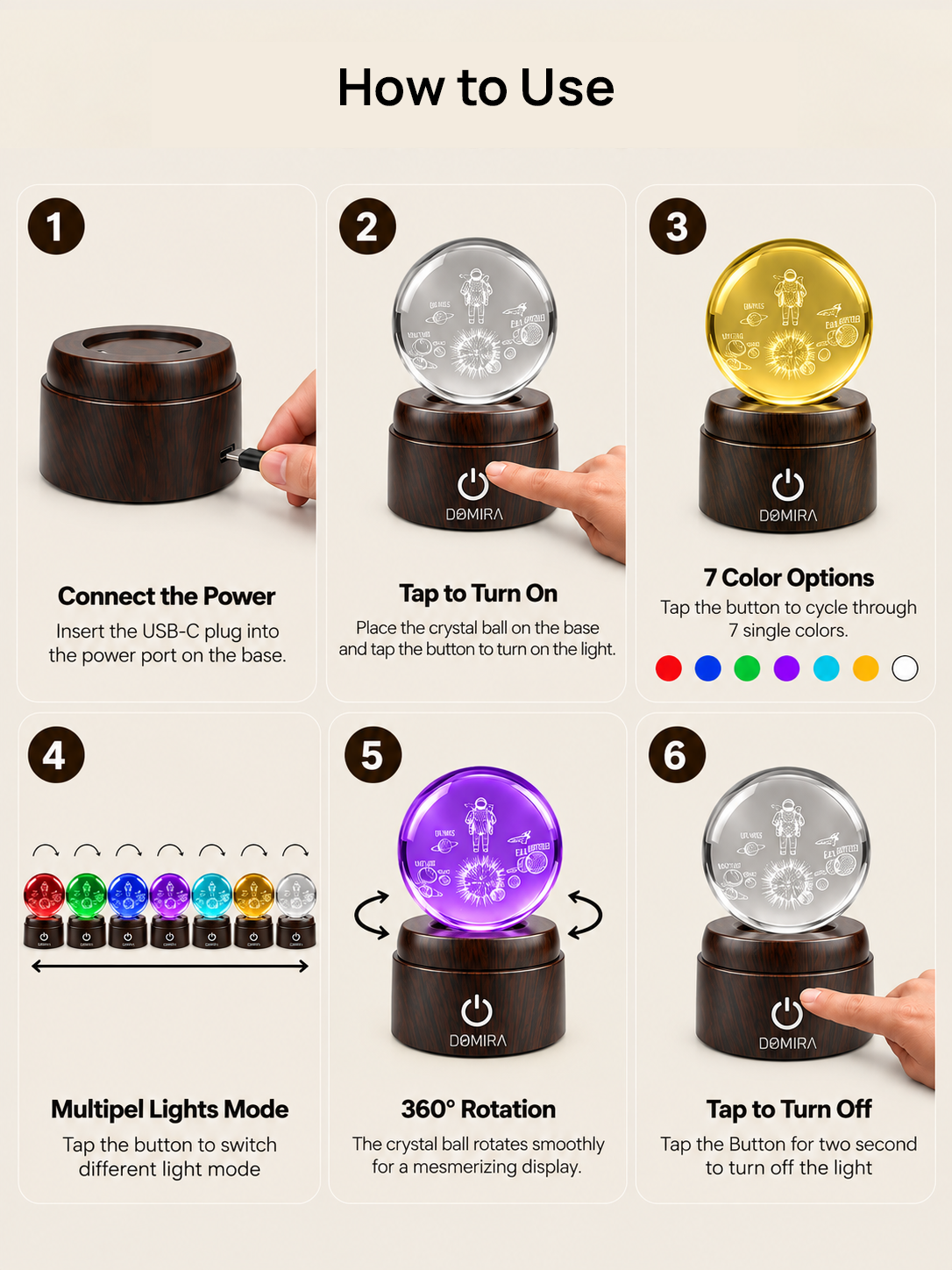 How to use the Cosmic Explorer crystal globe