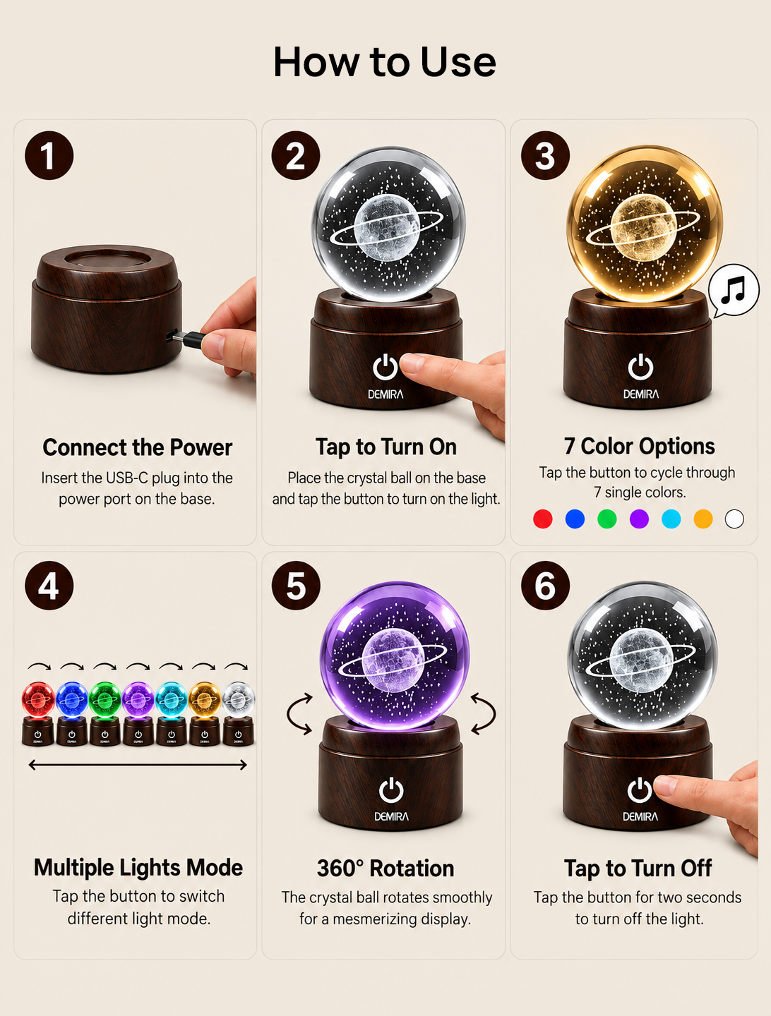 How to use the Orbital Dreams crystal globe