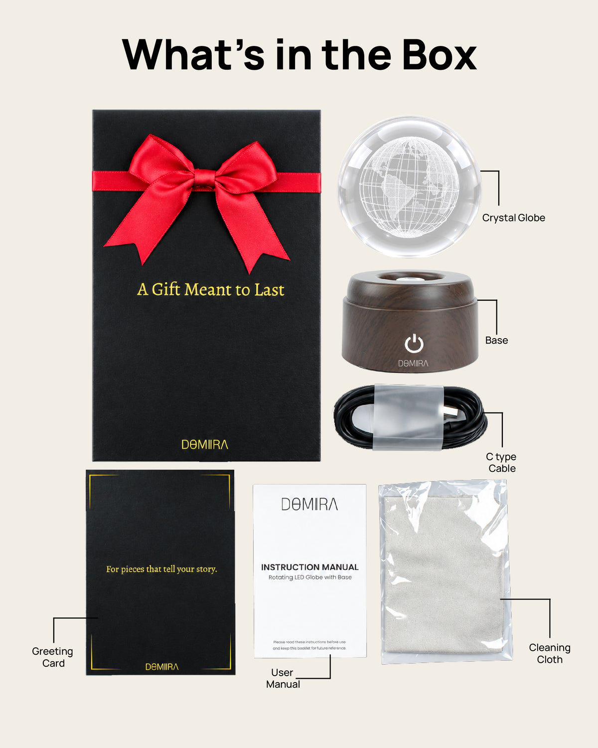 What's in the box with the Our Planet crystal globe