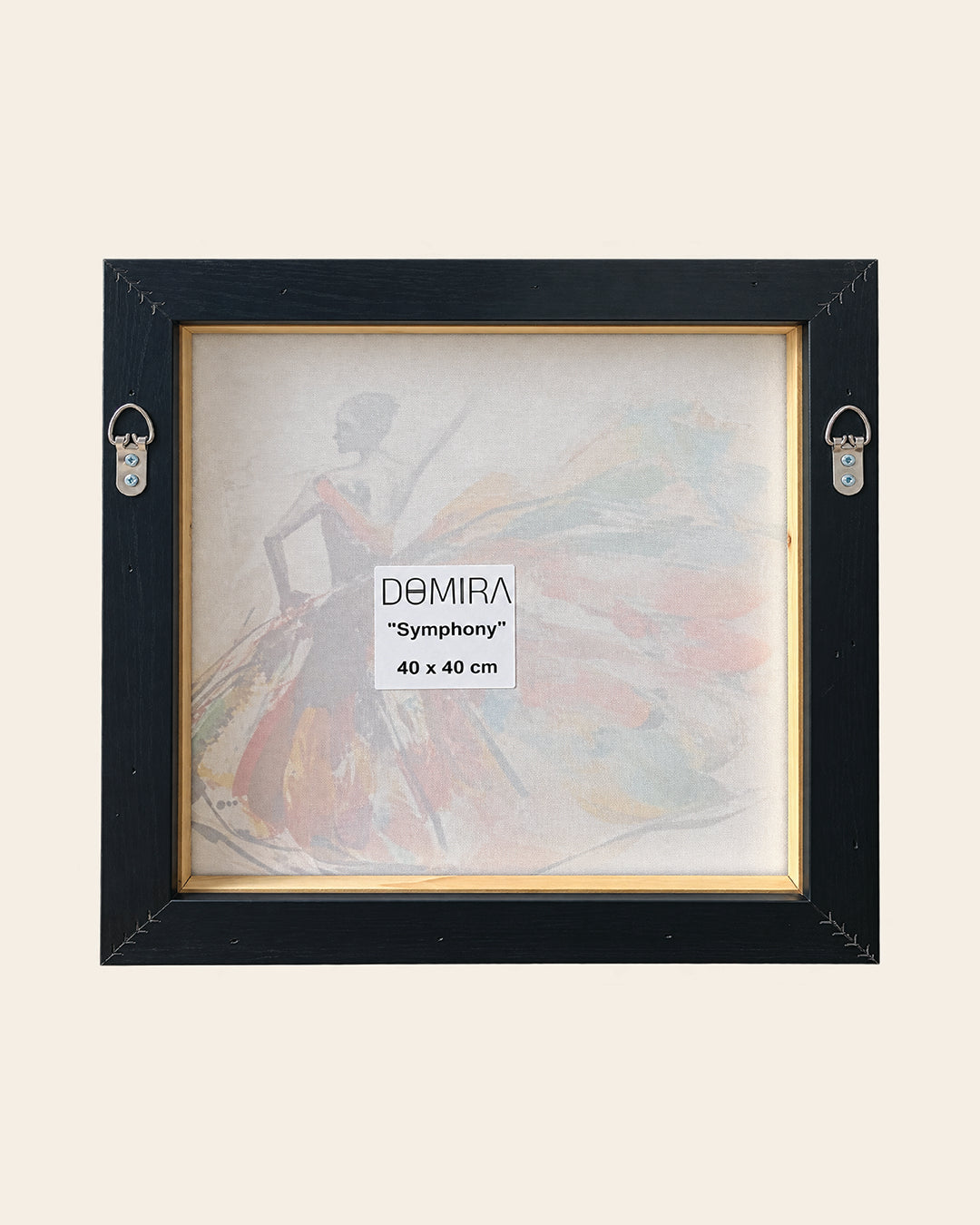 Symphony dancer wall art set of 4 back of the framed canvas