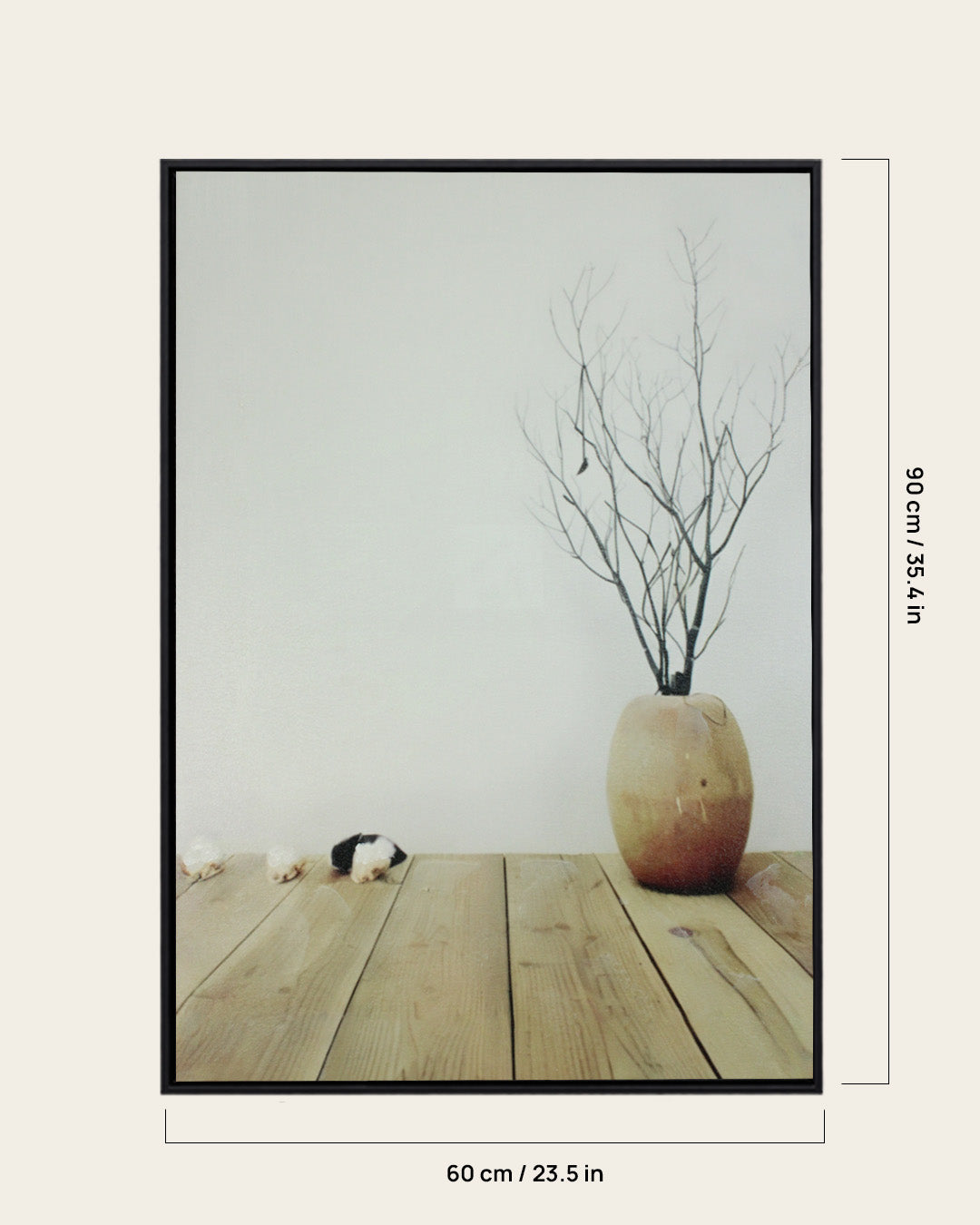 Terracotta Days neutral still life wall art 60 x 90 cm dimensions