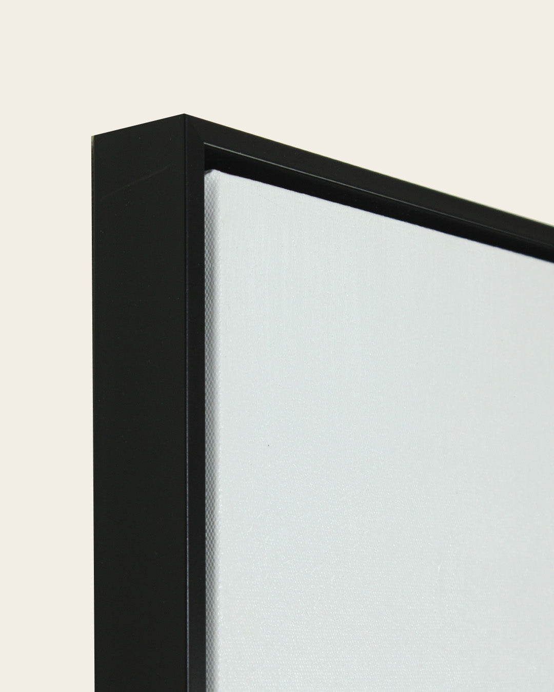 Terracotta Days neutral still life wall art side profile of the black frame