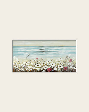 The Calm Before white poppy painting front view