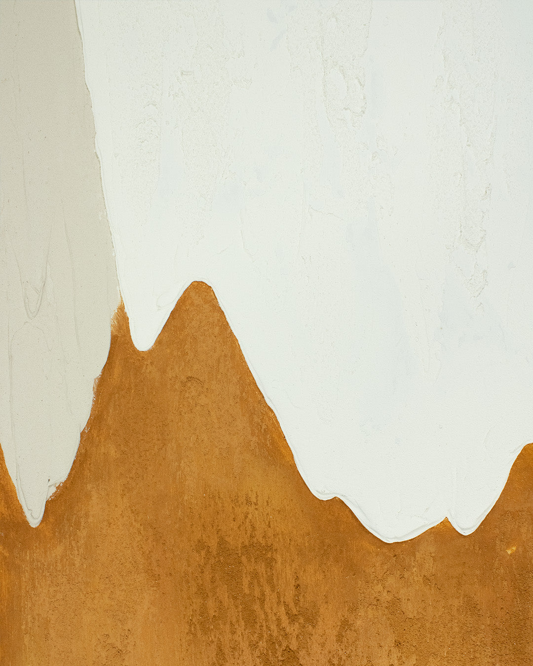 The Endless Return abstract beach painting close-up of the textured paint