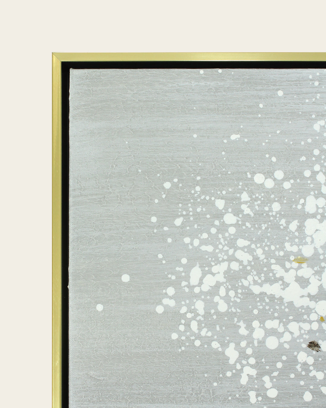 Gold and black frame corner detail
