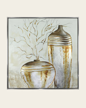 The Golden Balance gold botanical wall art front view