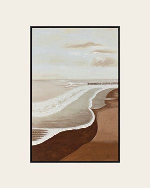 The Long Horizon abstract coastal painting front view