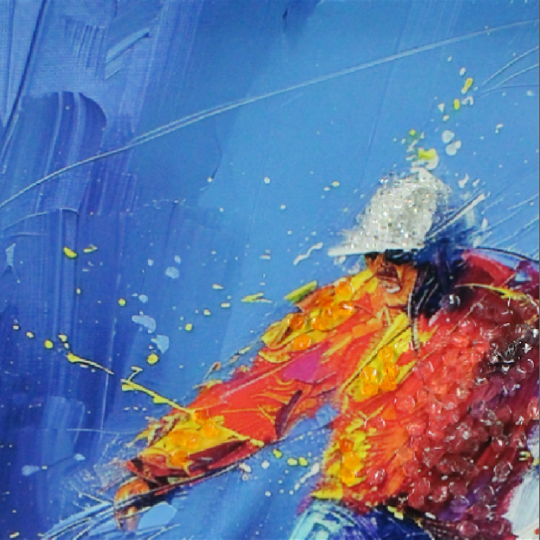 The Moment Before football resin wall art close-up of the footballer