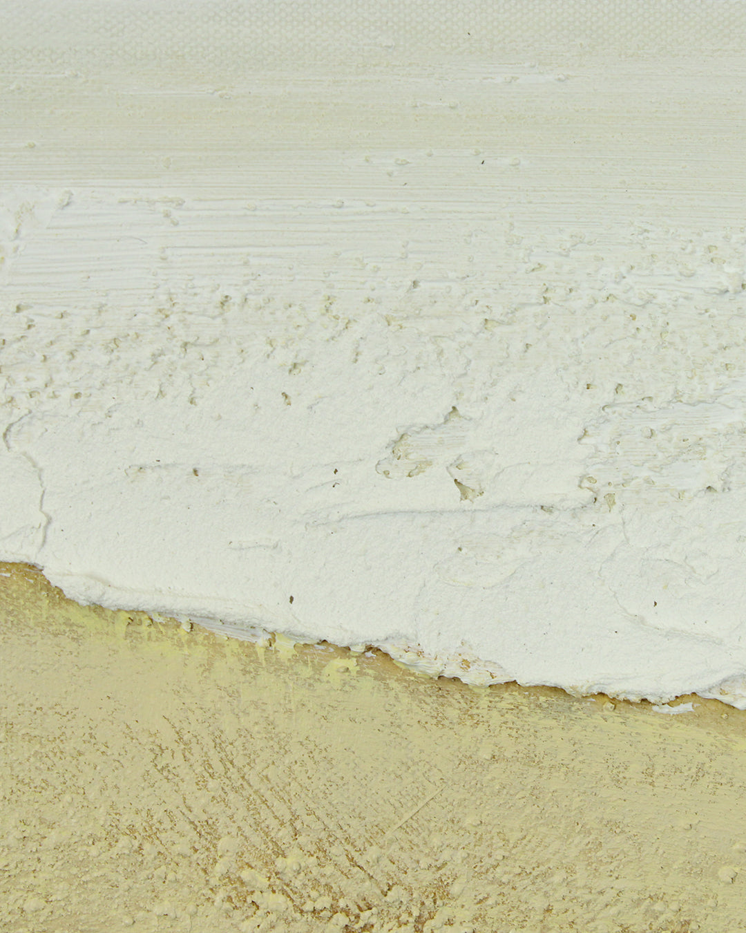 The Sea Comes Home minimalist beach painting close-up of the brushwork