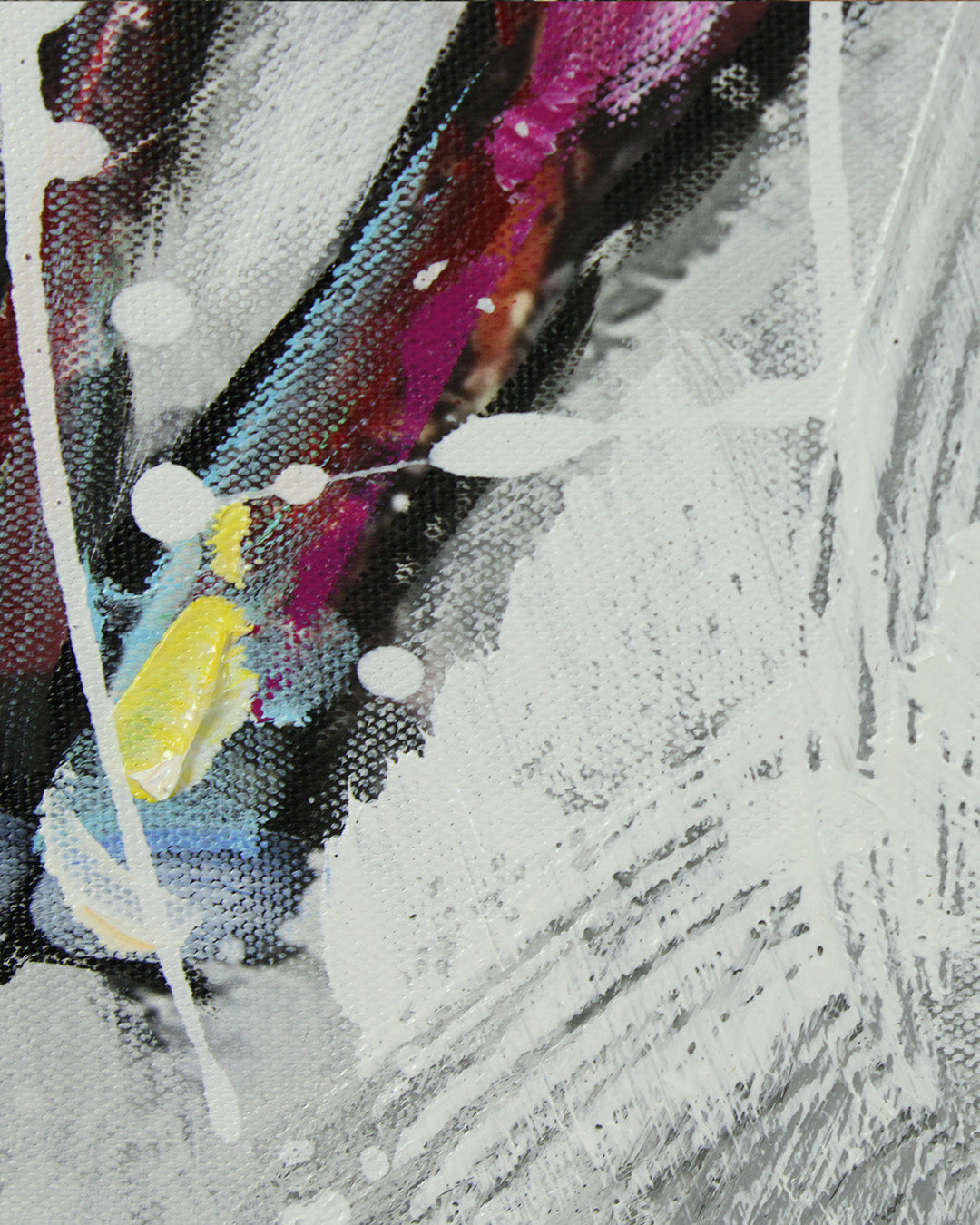 The Seven Horses equestrian wall art close-up of the textured paint