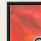 The Unsaid cubist face LED wall art black frame corner detail