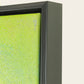 The Unsaid cubist face LED wall art black frame side profile