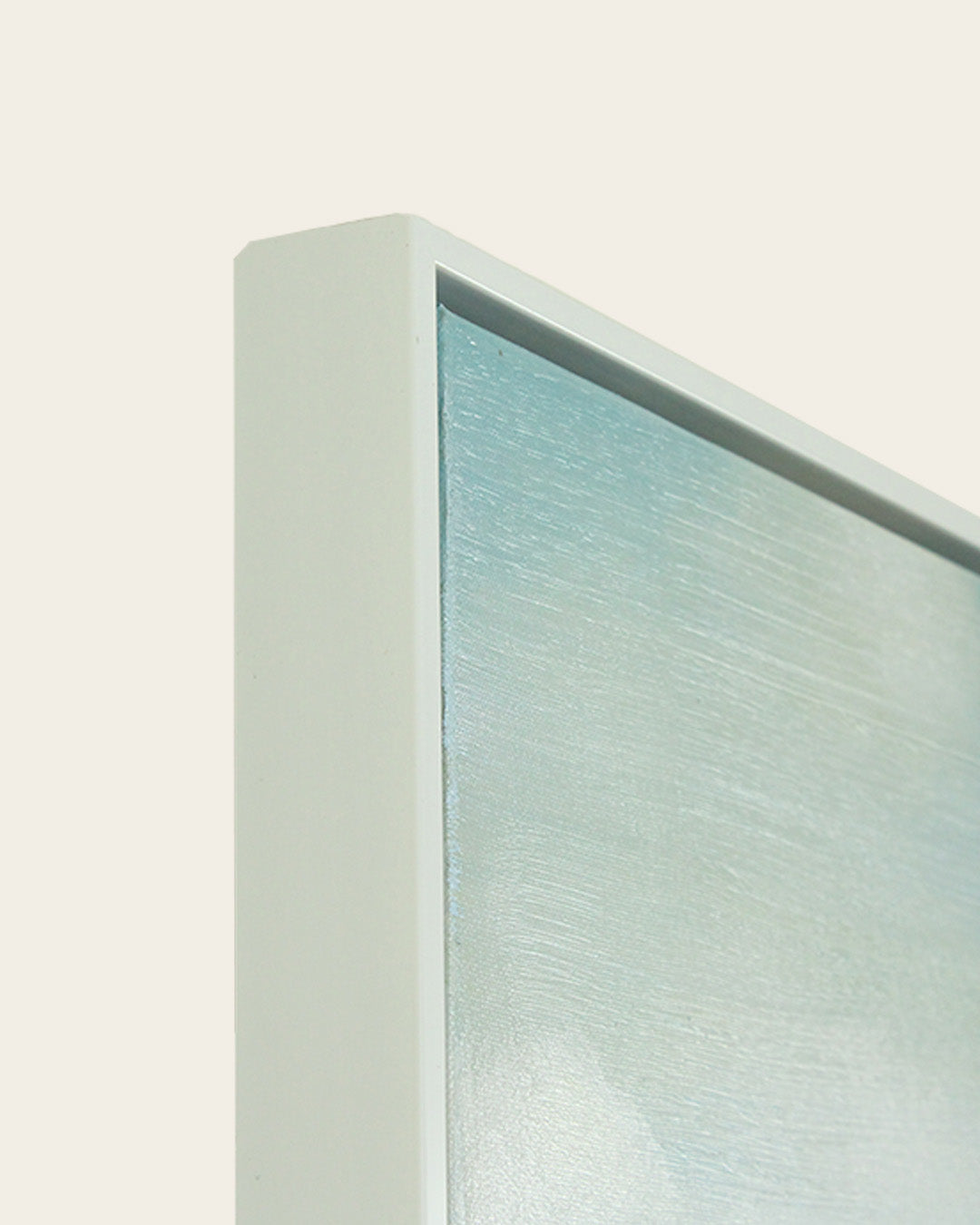 The View We Kept beach house wall art side profile of the white frame