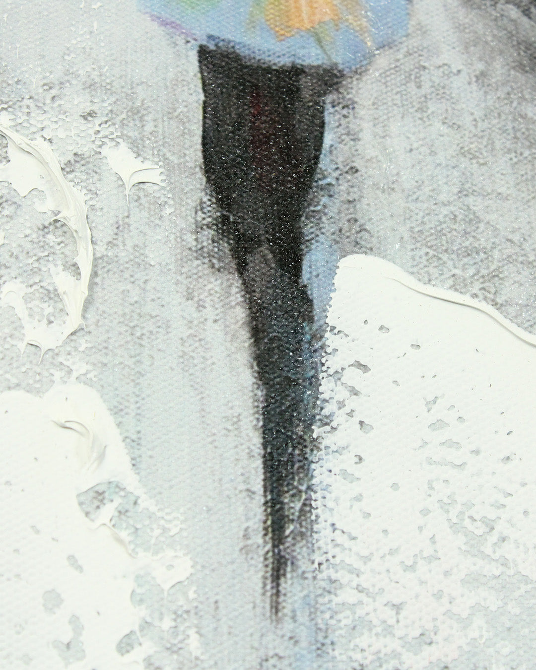 Toward the Tower paris cityscape wall art close-up of the figure on the street