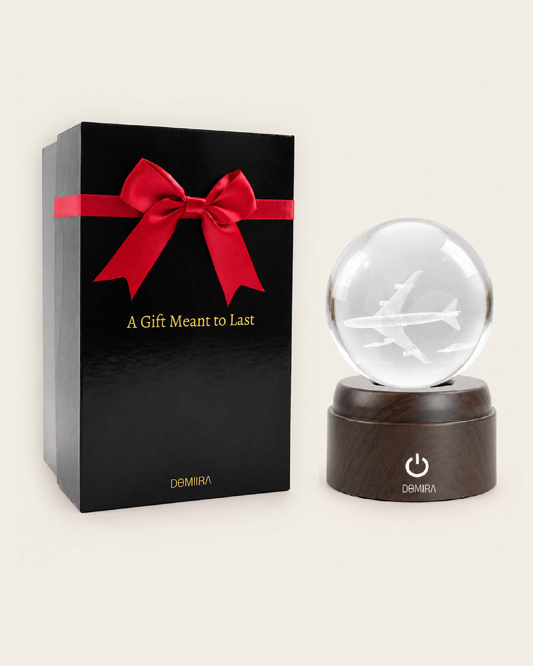 Chasing Horizons crystal globe with its gift box