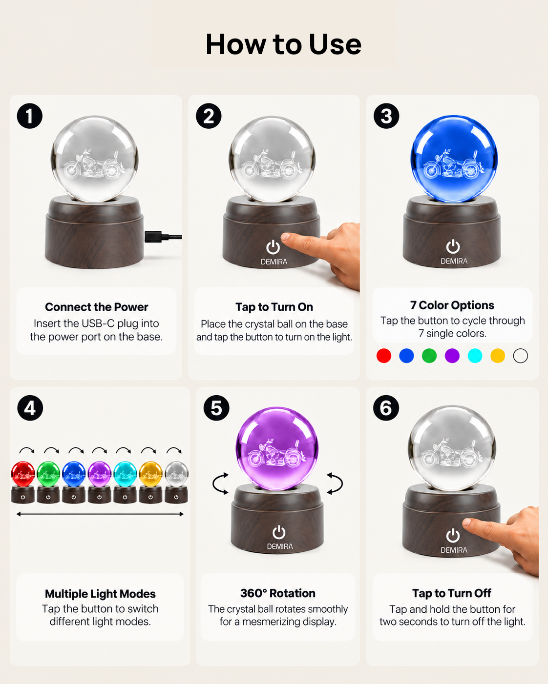 How to use the Freedom Ride crystal globe