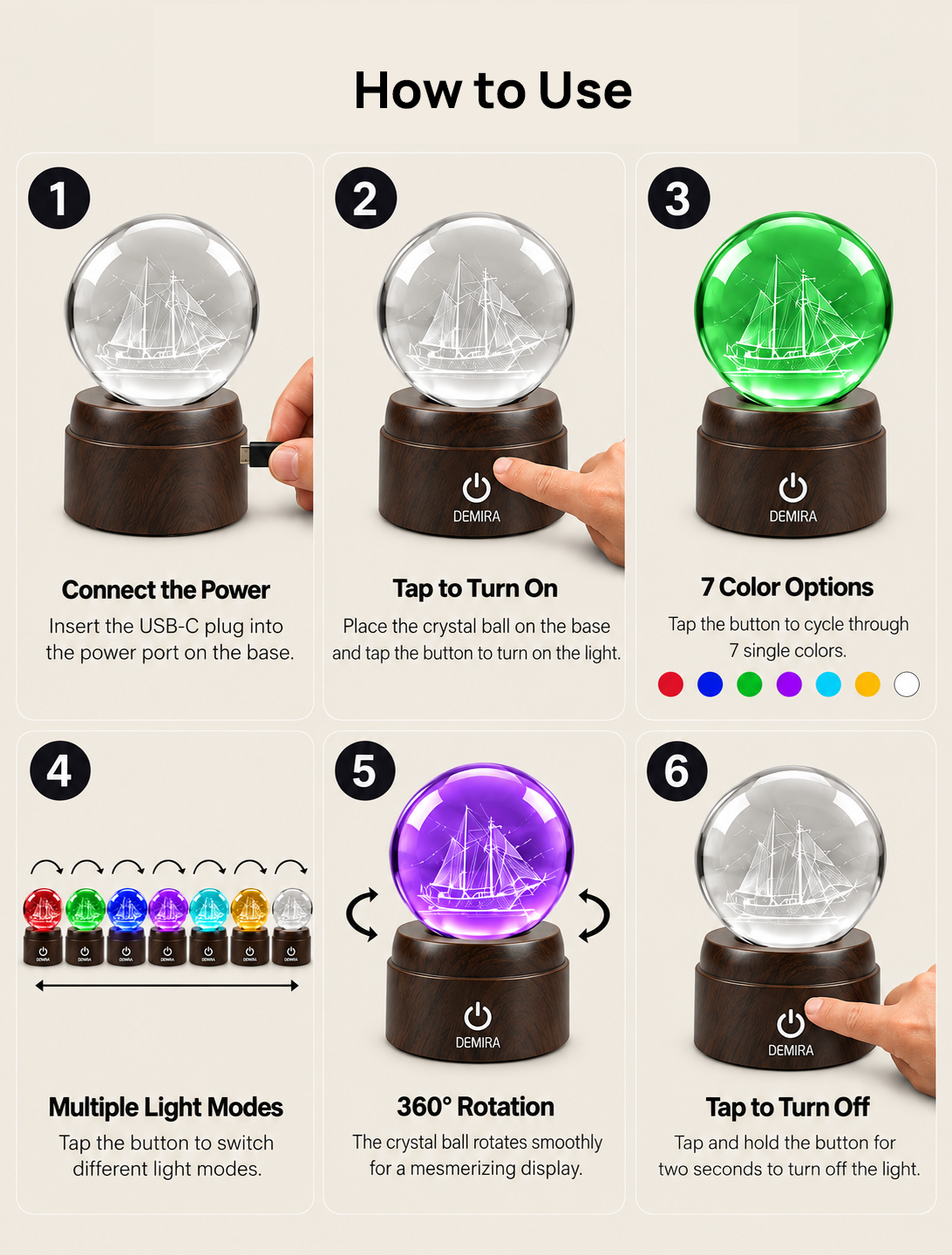 How to use the Ocean Wanderer crystal globe