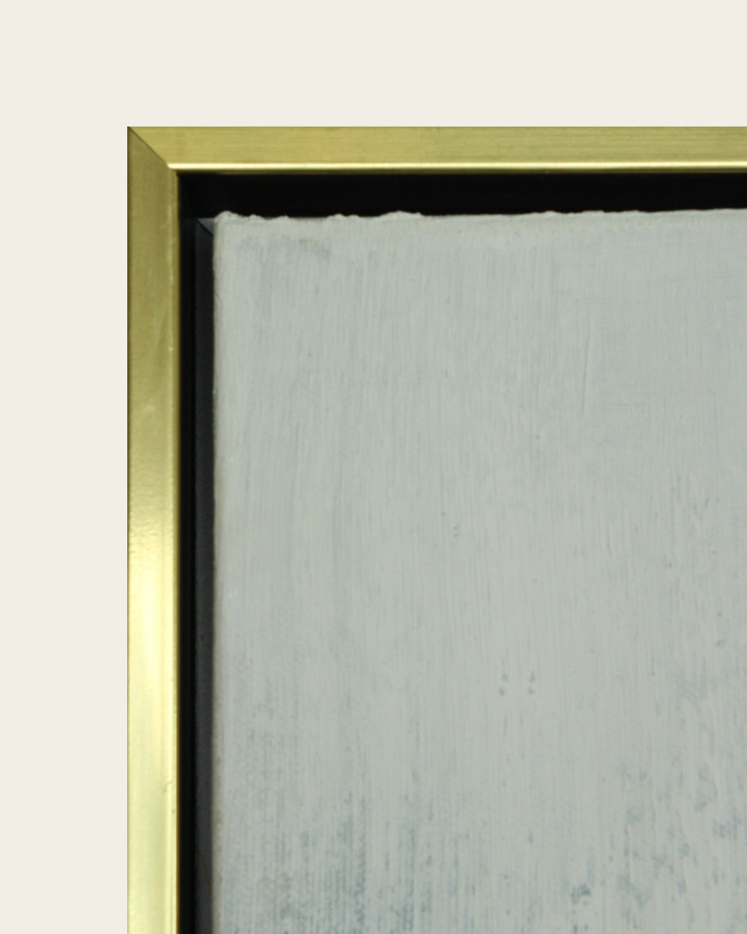 Urban Mirage panoramic skyline wood and metal wall art gold and black frame corner detail