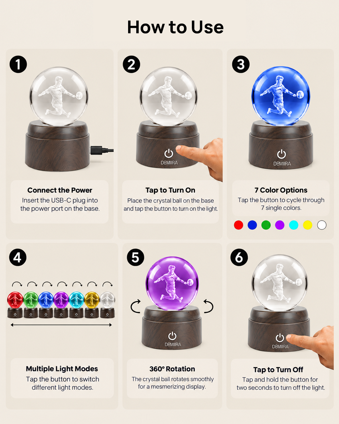How to use the Victory Kick crystal globe